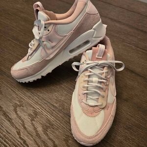 Nike Women's Blush and White Sneakers